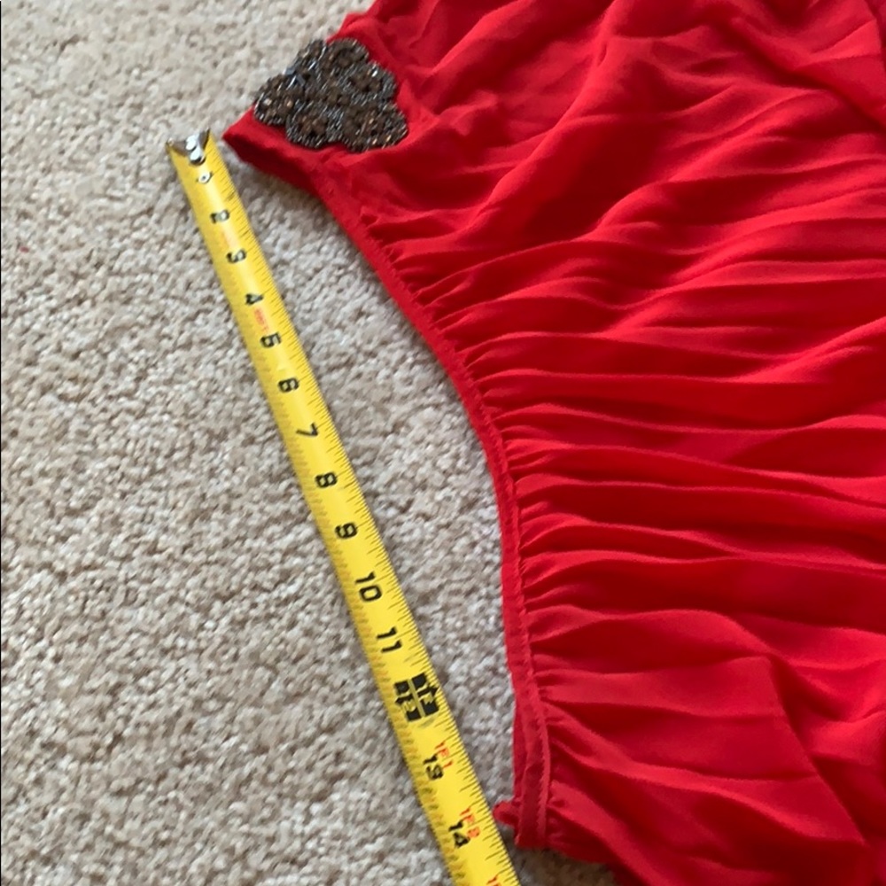 Jackie O red dress one shoulder size S - Picture 5 of 16